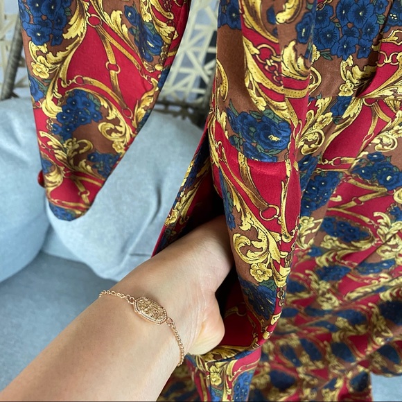 Talbots Vintage Silk Long Sleeve Dress - Picture 5 of 5